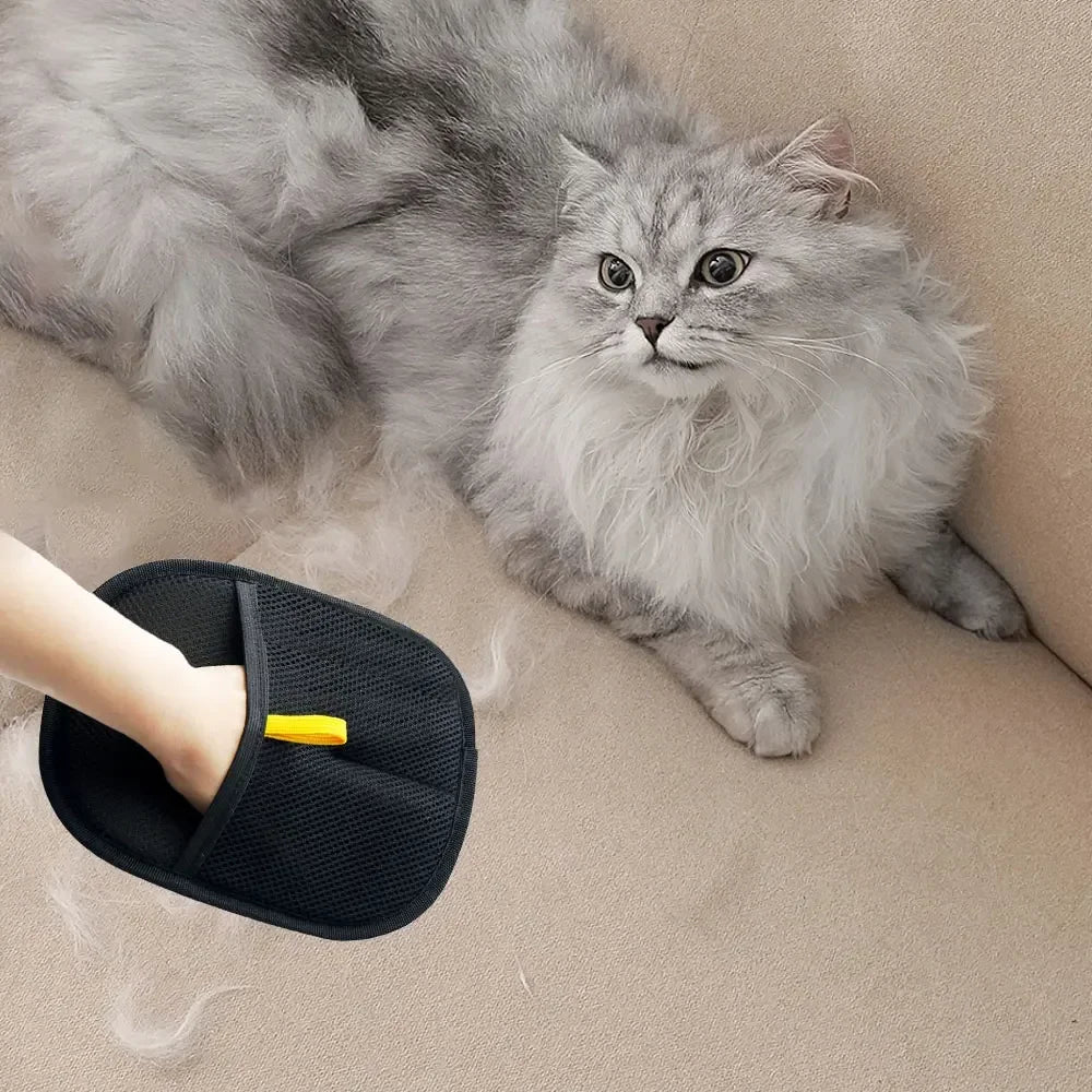 Pet Hair Removal & Grooming Gloves