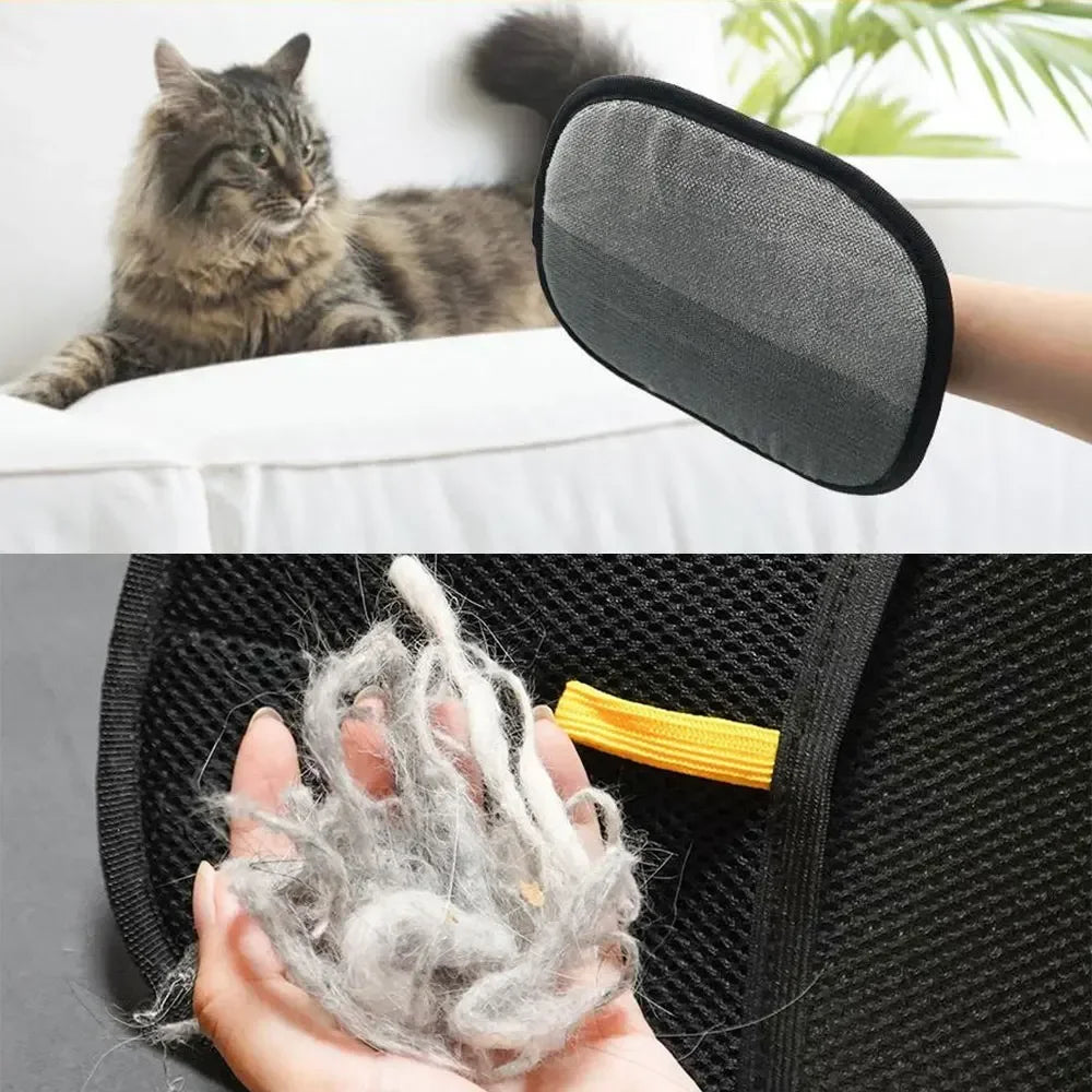 Pet Hair Removal & Grooming Gloves