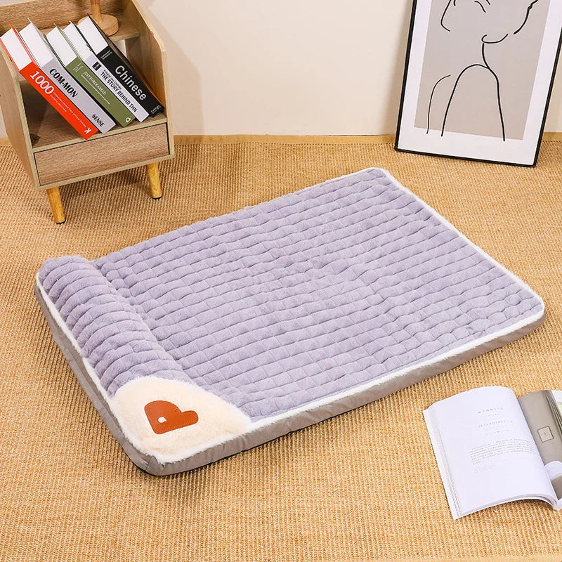 Versatile dog mat, removable, washable, year-round comfort.