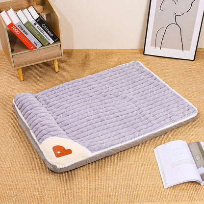 Versatile dog mat, removable, washable, year-round comfort.
