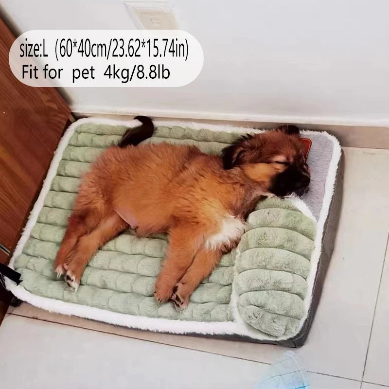Versatile dog mat, removable, washable, year-round comfort.