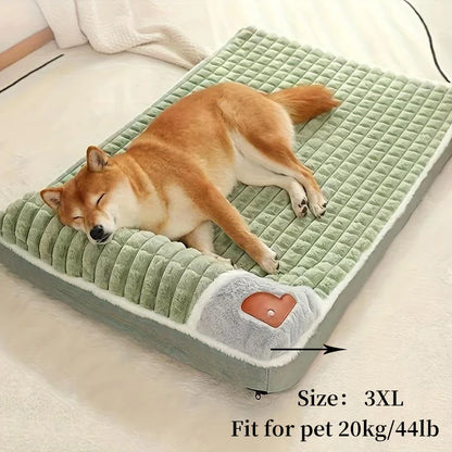 Versatile dog mat, removable, washable, year-round comfort.